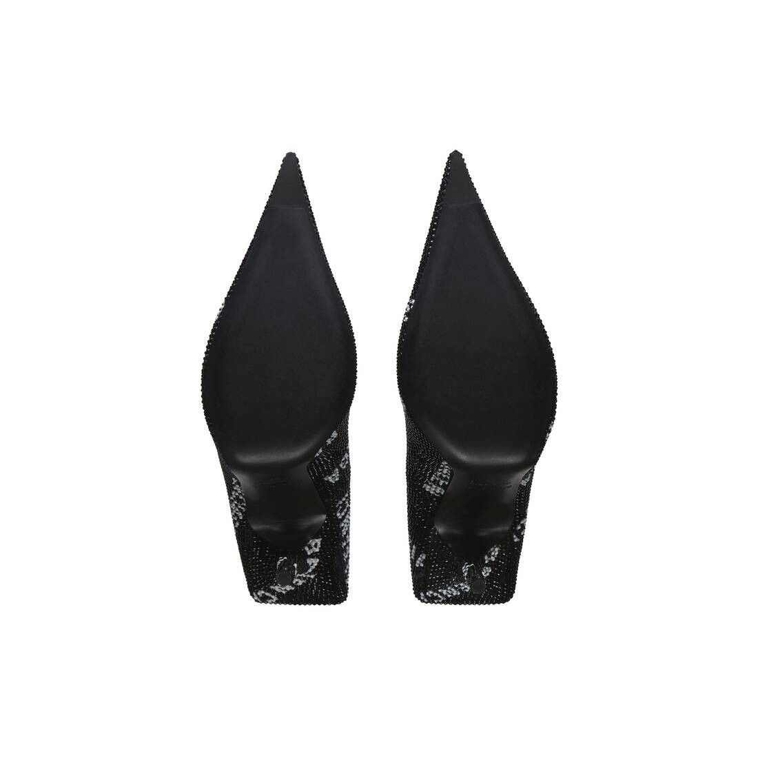 Balenciaga square knife 110mm pump with allover logo rhinestones black Size US 6 / IT 36 - 6 Thumbnail