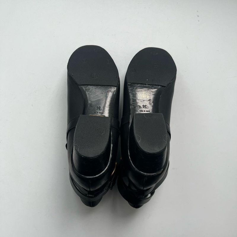 Gucci Gucci Black Leather Ankle Boots Size US 6 / EU 39 - 5 Thumbnail