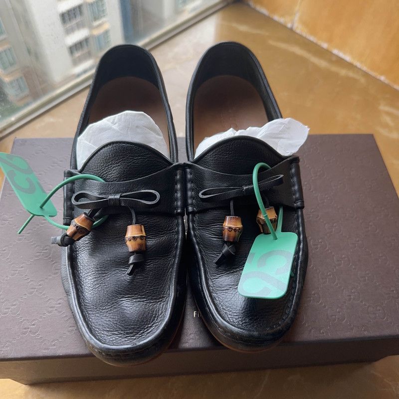 Gucci Gucci Casual Leather Shoes in Black and Brown Size US 9.5 / EU 42-43 - 2 Thumbnail