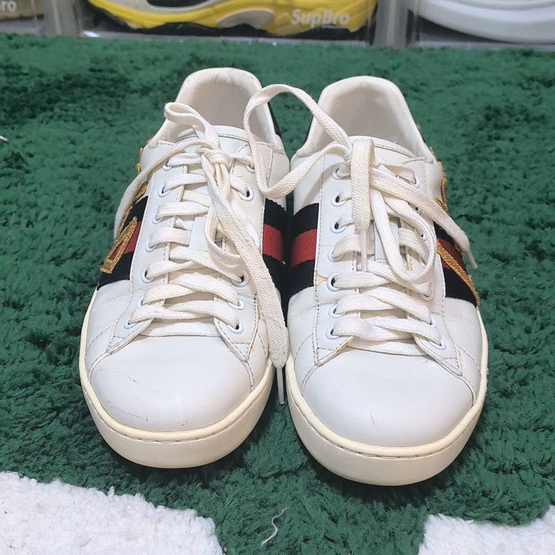 Gucci Gucci Ace Embroidered Love Sneakers for Men Size US 8 / EU 41 - 2 Thumbnail