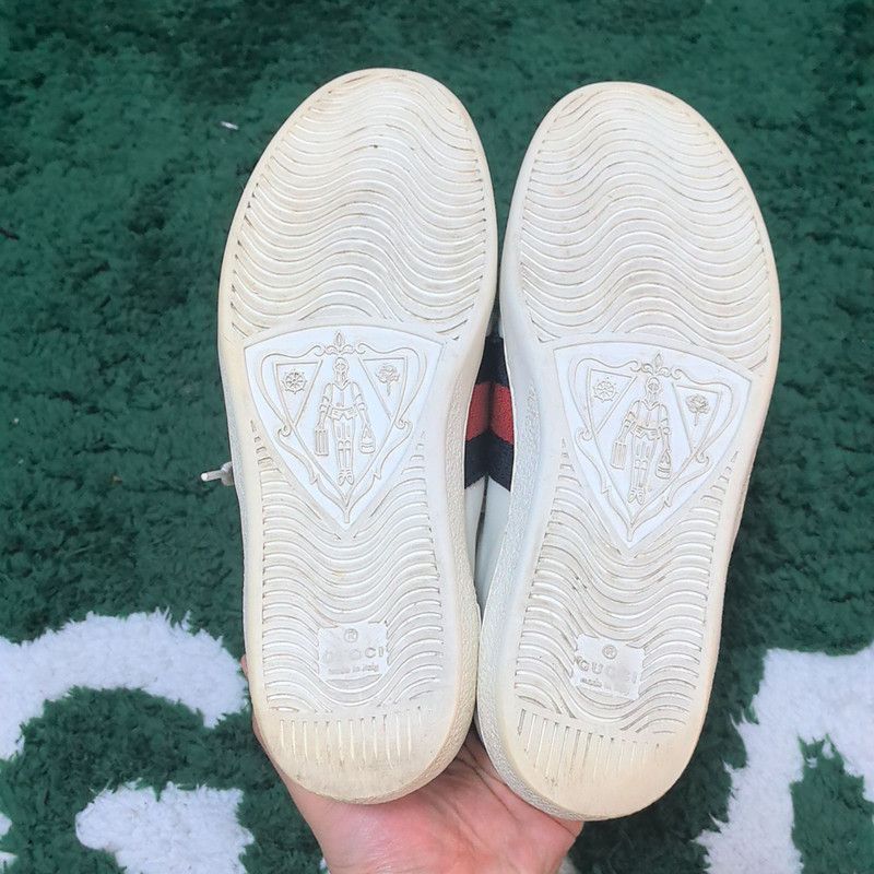 Gucci Gucci Ace Embroidered Love Sneakers for Men Size US 8 / EU 41 - 4 Thumbnail