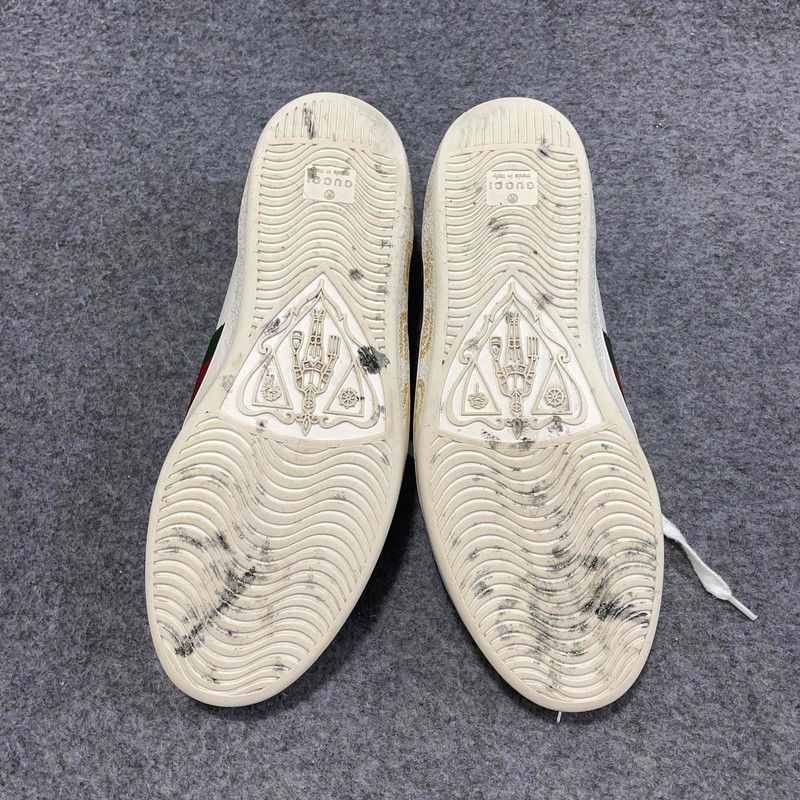 Gucci Gucci Ace Floral Print Casual Sneakers for Men Size US 9 / EU 42 - 3 Thumbnail