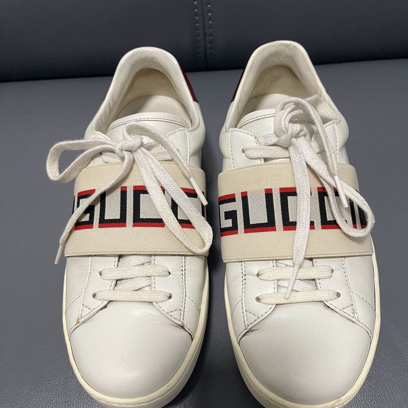 Gucci Gucci Ace Striped Low-Top Fashion Sneakers Size US 6.5 / EU 39-40 - 2 Thumbnail