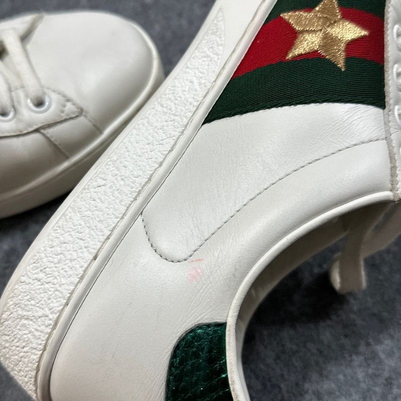 Gucci Gucci Ace Low-Top Leather Sneakers for Men Size US 8.5 / EU 41-42 - 8 Thumbnail