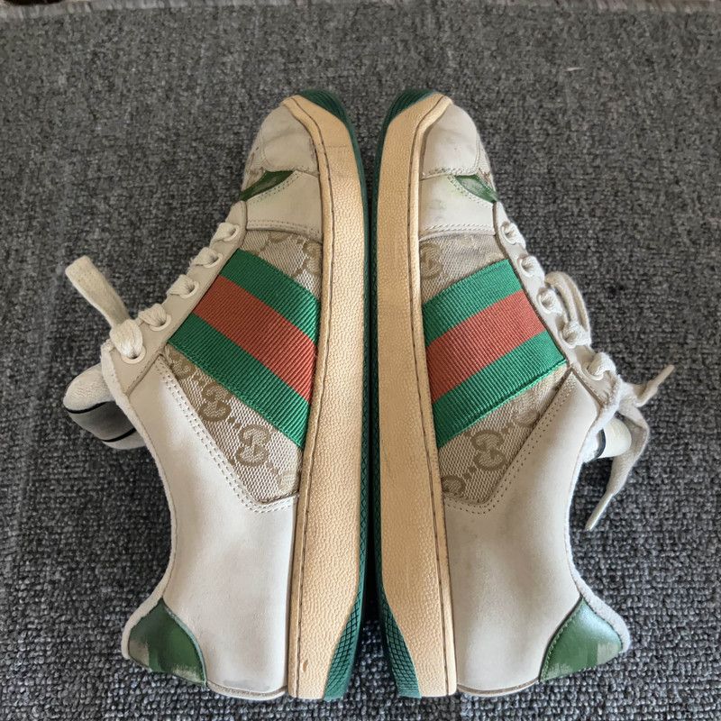 Gucci Gucci Screener Low-Top Leather Sneakers for Men Size US 8.5 / EU 41-42 - 8 Thumbnail