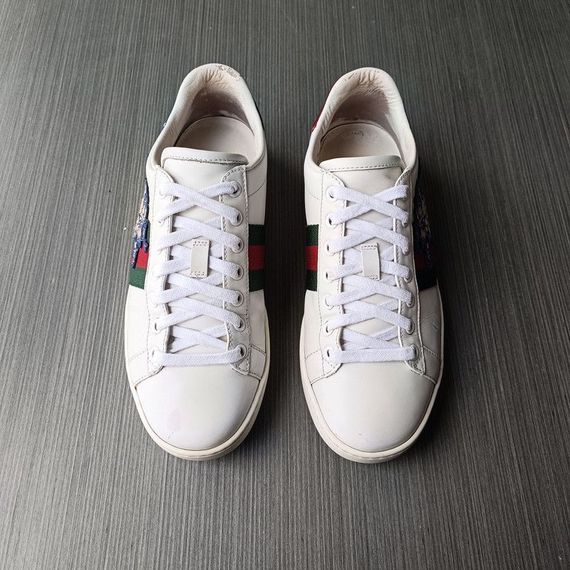Gucci Gucci Women's Ace 'Three Little Pigs' Sneakers Size US 5.5 / EU 38 - 2 Thumbnail