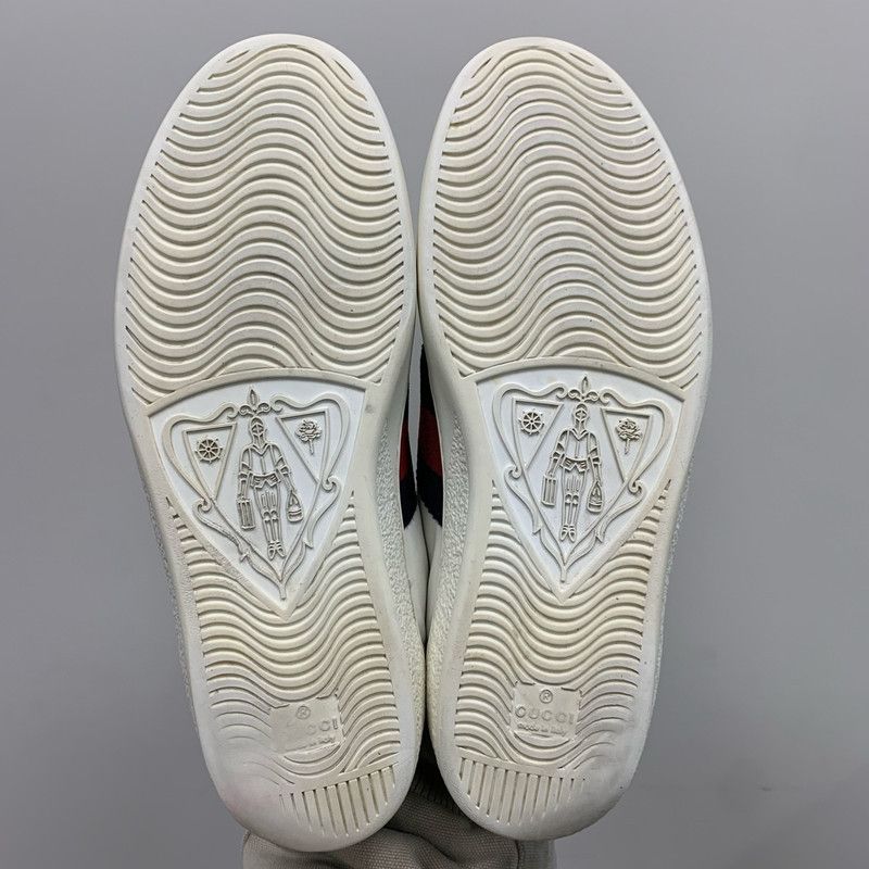 Gucci Gucci ACE White Red Fashion Sneakers Size US 8 / EU 41 - 4 Thumbnail