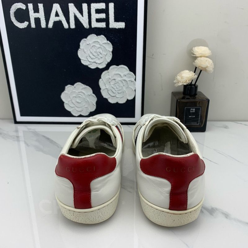 Gucci Gucci ACE White Red Fashion Sneakers Size US 8 / EU 41 - 3 Thumbnail