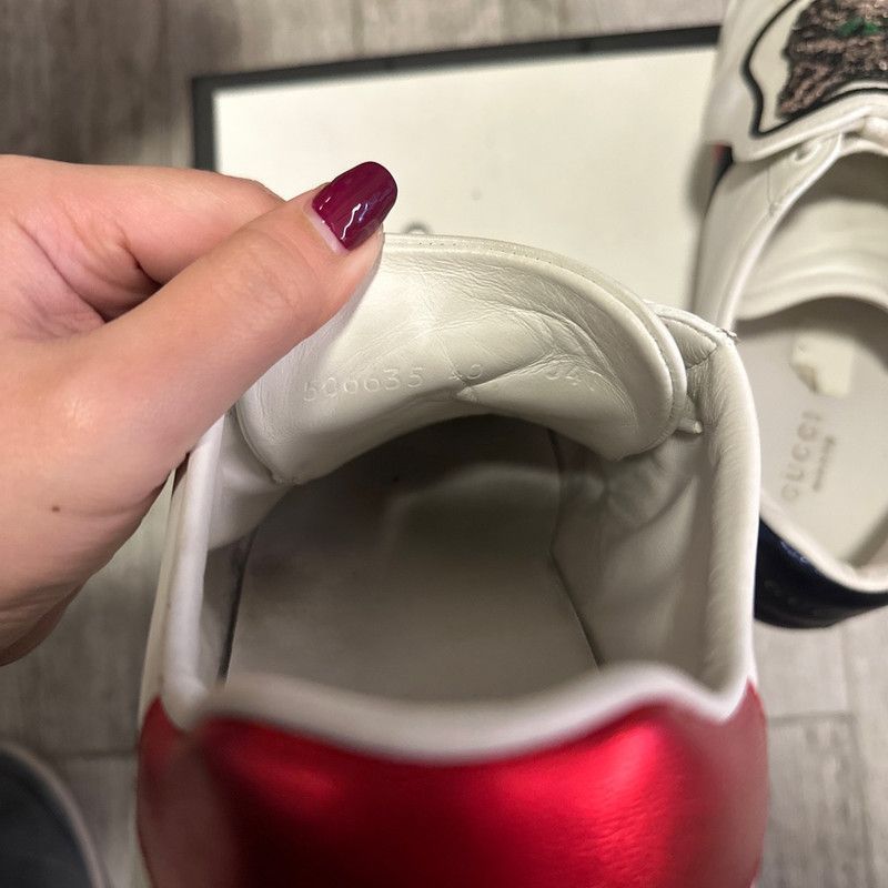 Gucci Gucci Ace Cat Sequin White Sneakers Size US 9.5 / EU 42-43 - 6 Thumbnail