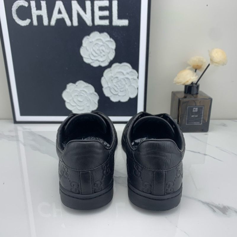 Gucci Gucci Classic Black Calfskin Casual Sneakers Size US 5.5 / EU 38 - 3 Thumbnail