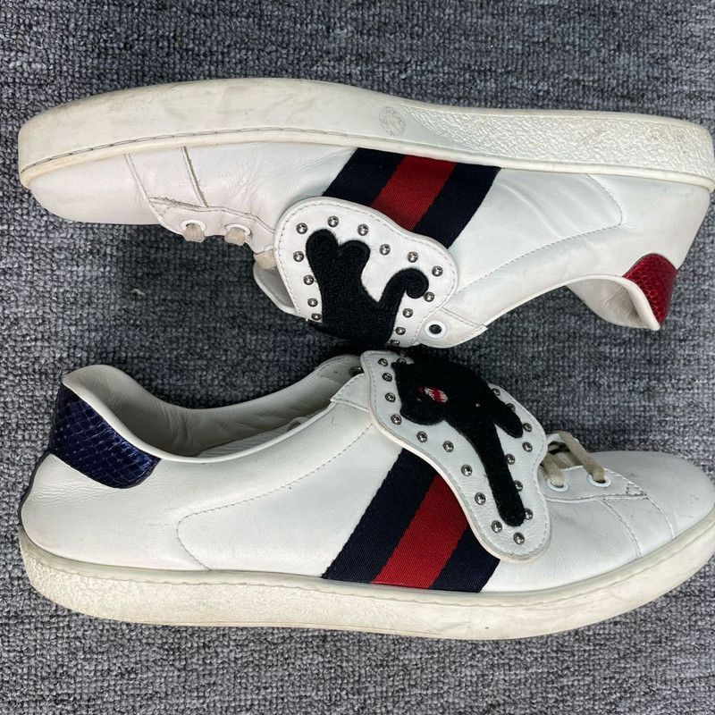 Gucci Gucci White Fashion Trend Leopard Sneakers Size US 9.5 / EU 42-43 - 5 Thumbnail