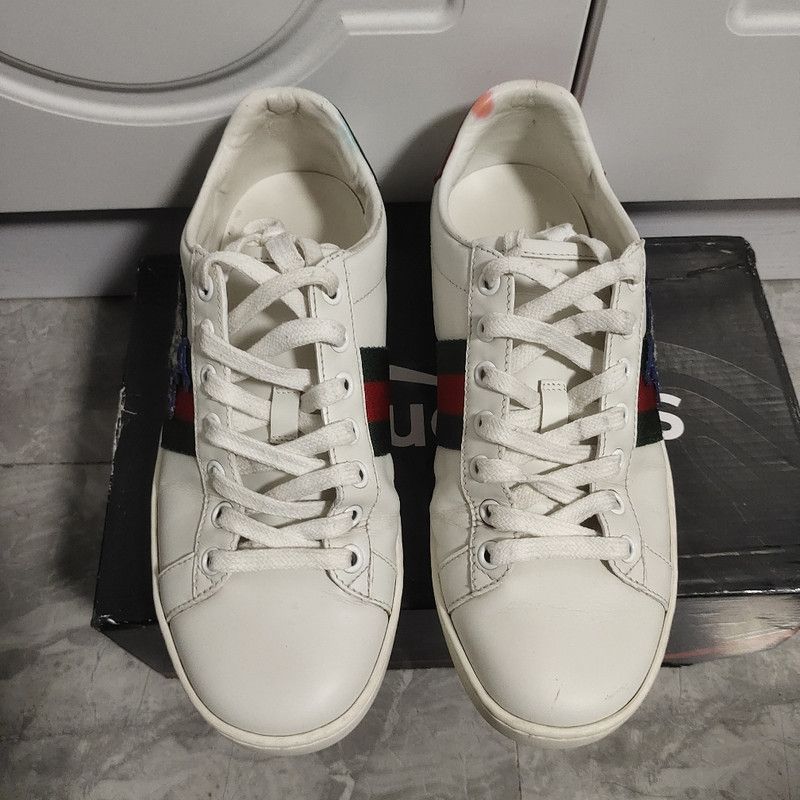 Gucci Gucci Women's Ace 'Three Little Pigs' Sneakers Size US 6.5 / EU 39-40 - 2 Thumbnail