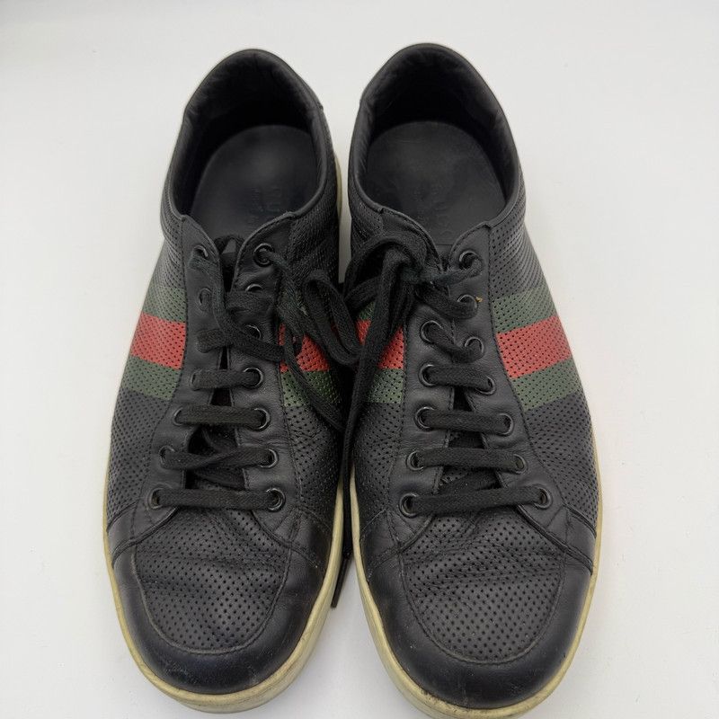 Gucci Gucci Ace Striped Low-Top Sneakers for Men Size US 9 / EU 42 - 2 Thumbnail