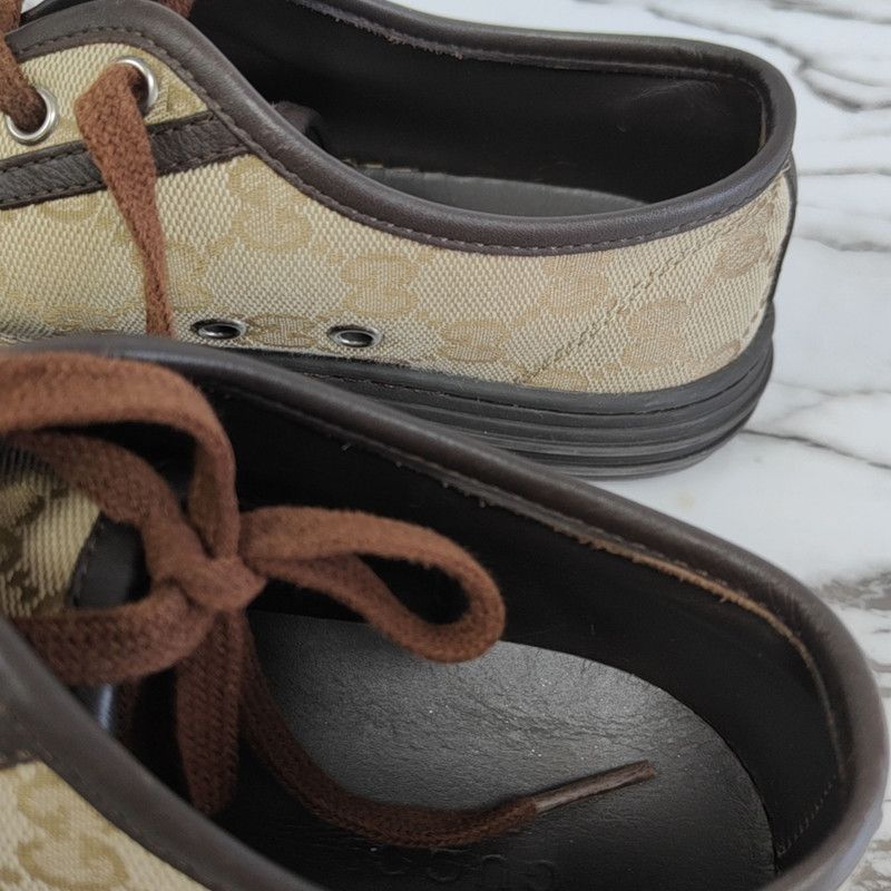 Gucci Gucci Brown Casual Sneakers for Everyday Wear Size US 6.5 / EU 39-40 - 7 Thumbnail