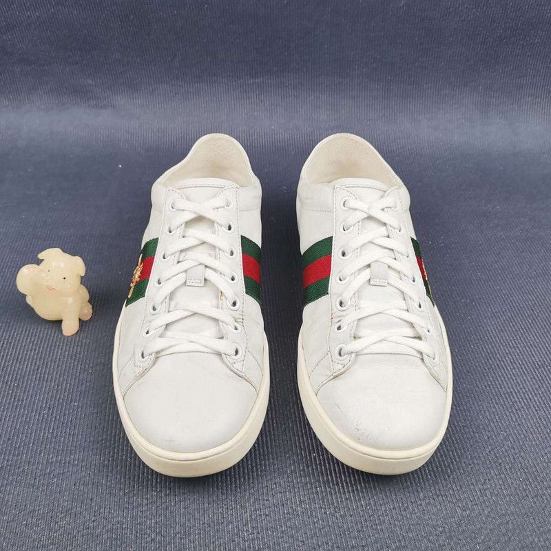 Gucci Gucci Ace Leather Bee Low-Top Sneakers Size US 7.5 / EU 40-41 - 2 Thumbnail