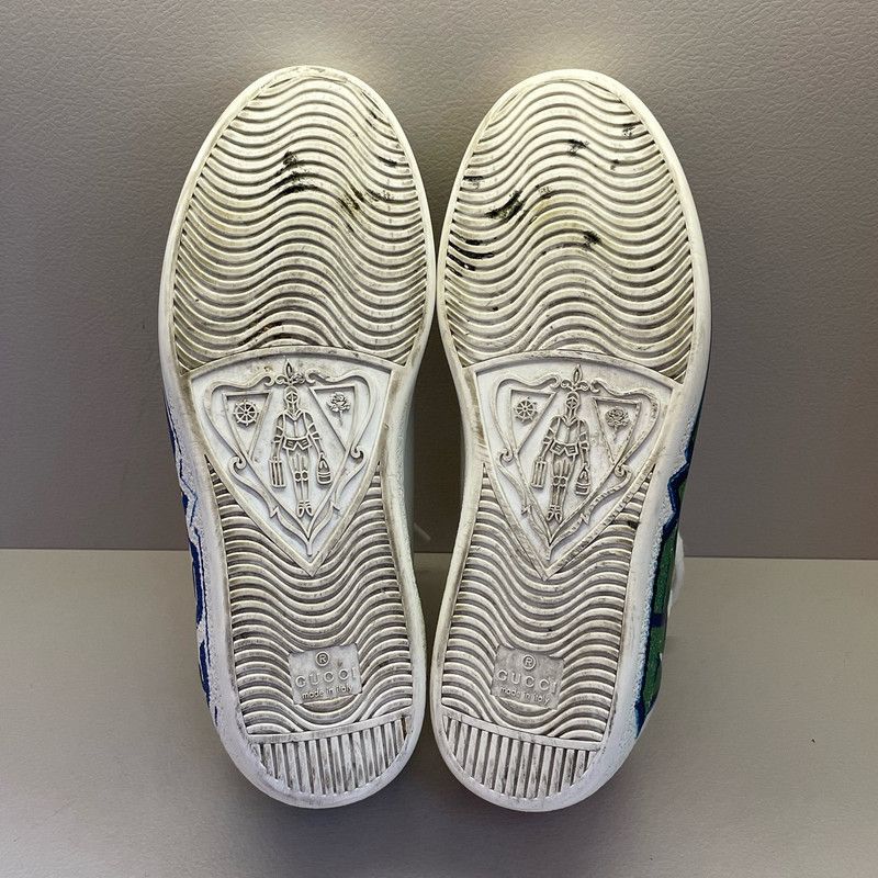 Gucci Gucci ACE Loved Leather Sneakers for Men Size US 8 / EU 41 - 4 Thumbnail