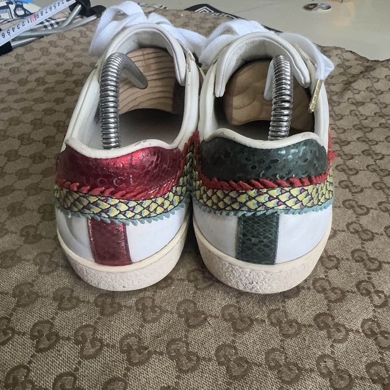 Gucci Gucci Ace Embroidered Low-Top Fashion Sneakers Size US 8 / EU 41 - 3 Thumbnail