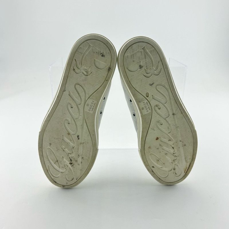 Gucci Gucci White Round Toe Studded High-Top Sneakers Size US 8.5 / EU 41-42 - 4 Thumbnail