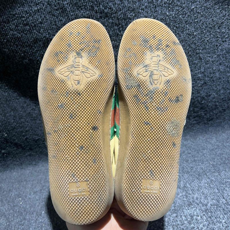 Gucci Gucci G74 Web Leather Low-top Sneakers for Men Size US 8 / EU 41 - 3 Thumbnail