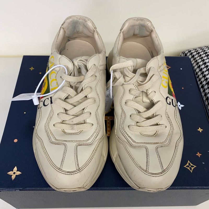 Gucci Gucci Rhyton Logo Platform Sneakers for Men Size US 8 / EU 41 - 2 Thumbnail