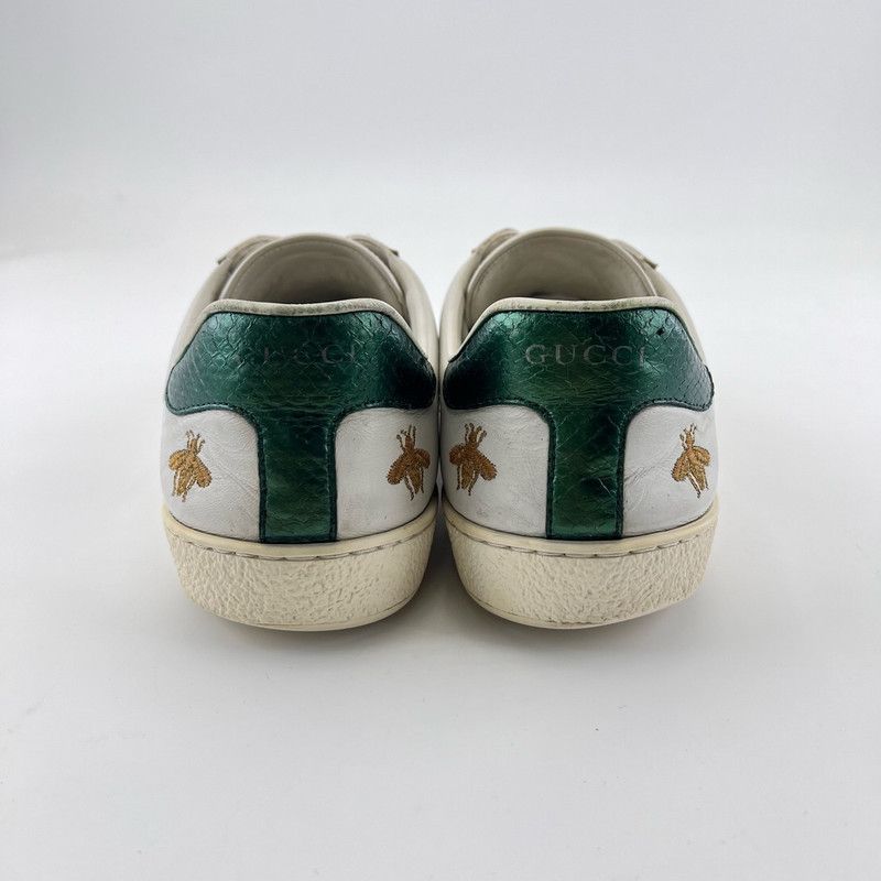 Gucci Gucci Ace Leather Embroidered Sneakers for Men Size US 8 / EU 41 - 3 Thumbnail