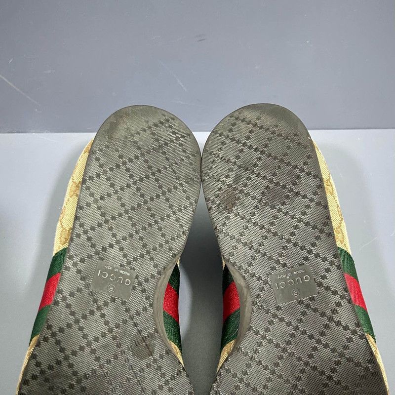 Gucci Gucci Brown Leather Low-Top Casual Sneakers Size US 10.5 / EU 43-44 - 6 Thumbnail