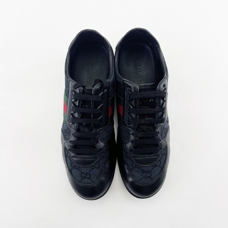 Gucci Gucci Black Mesh Casual Sneakers Size US 8.5 / EU 41-42 - 2 Thumbnail