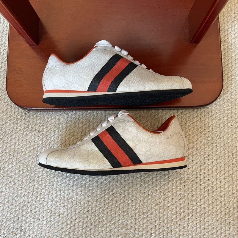 Gucci Gucci Monogram Lace-Up Fashion Sneakers Size US 5.5 / EU 38 - 8 Thumbnail
