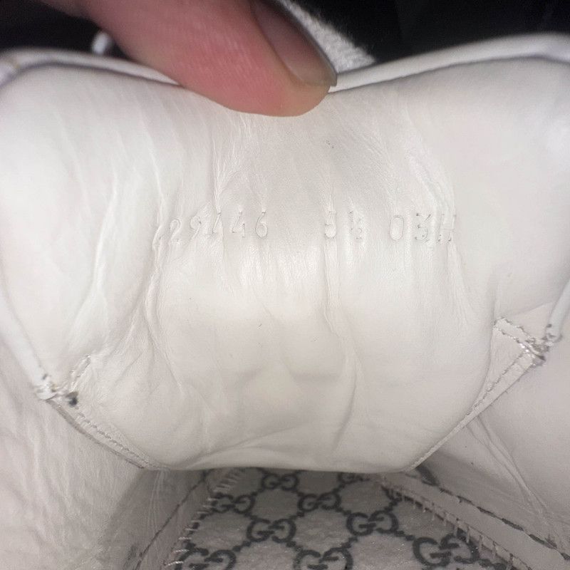 Gucci Gucci Bee Logo Sneaker in White Leather Size US 8.5 / EU 41-42 - 5 Thumbnail