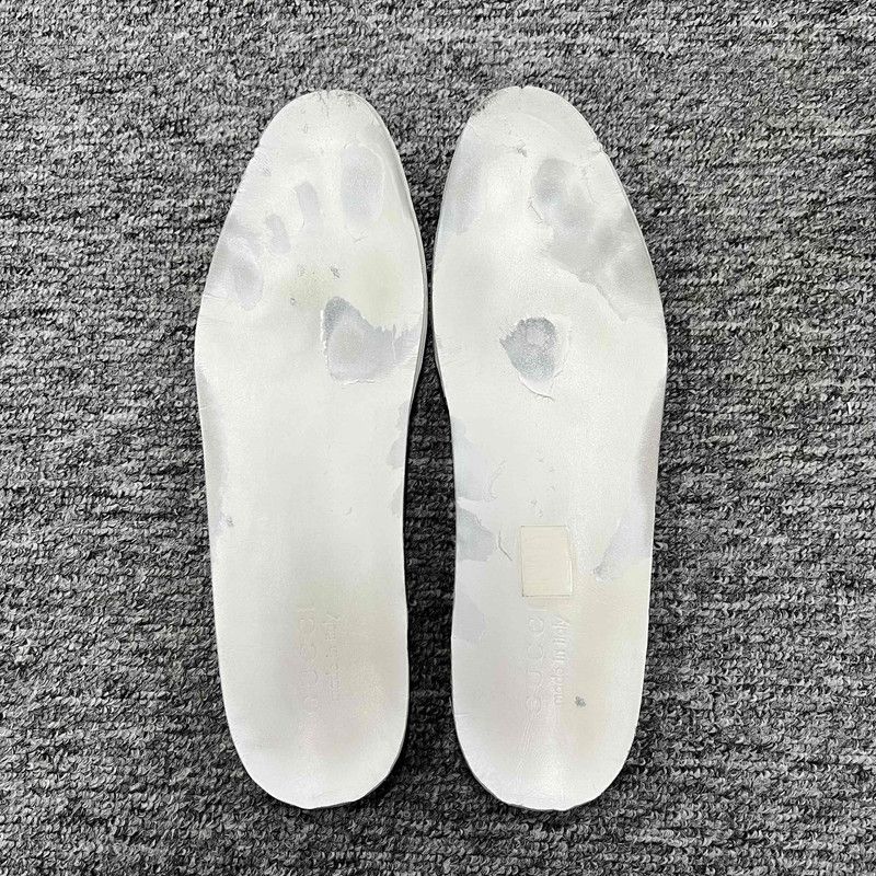 Gucci Gucci Ace Leather Low-Top Sneakers - White Size US 9.5 / EU 42-43 - 6 Thumbnail