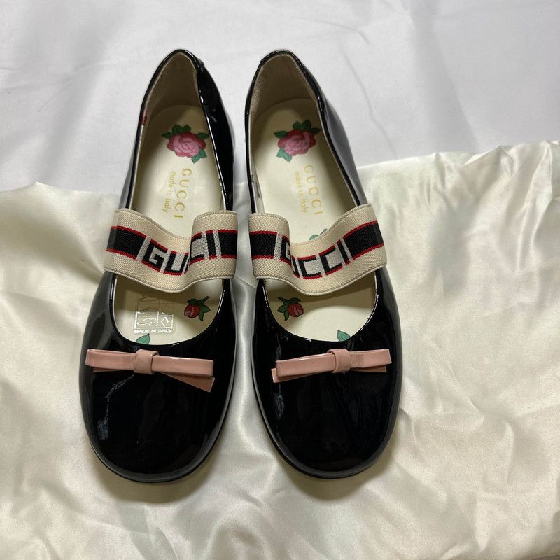Gucci Simple Bow Casual Kids Shoes