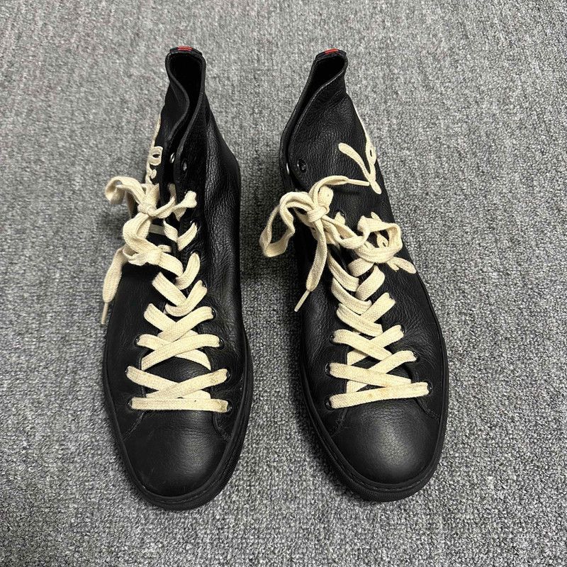 Gucci GUCCI High-Top Leather Sneakers with Love Design Size US 8 / EU 41 - 2 Thumbnail