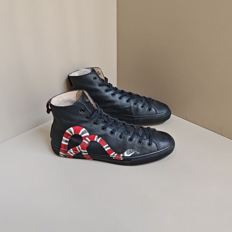 Gucci Gucci Stylish High-Top Sneakers with Snake Print Size US 8.5 / EU 41-42 - 6 Thumbnail