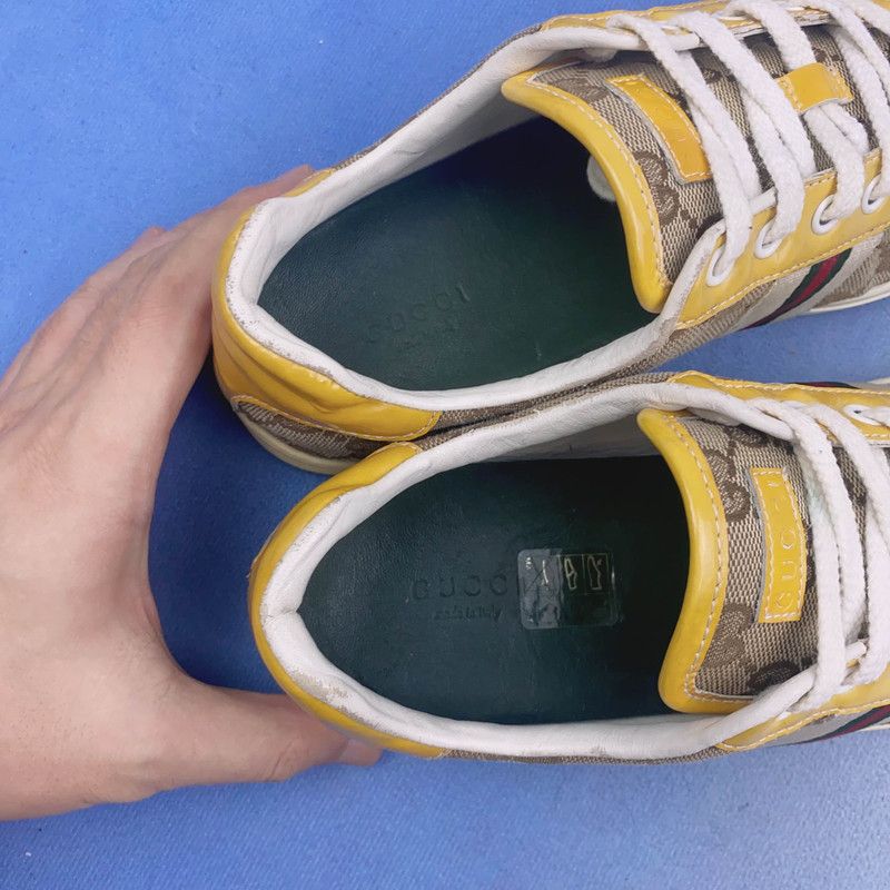 Gucci Gucci Brown and Yellow Casual Sneakers Size US 6.5 / EU 39-40 - 6 Thumbnail