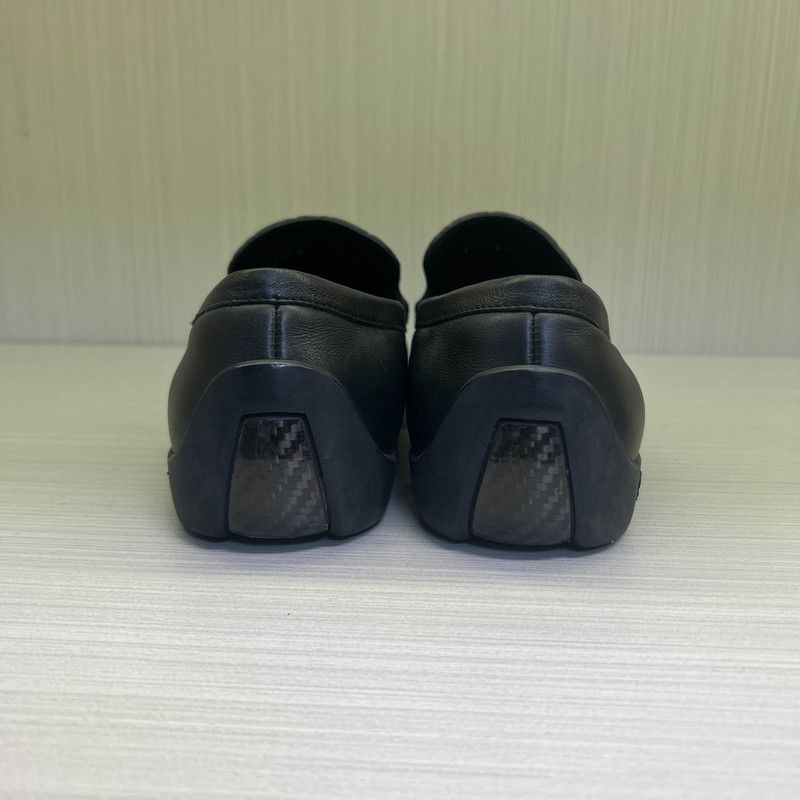 Gucci Gucci Black Leather Slip-On Shoes for Men Size US 8.5 / EU 41-42 - 3 Thumbnail