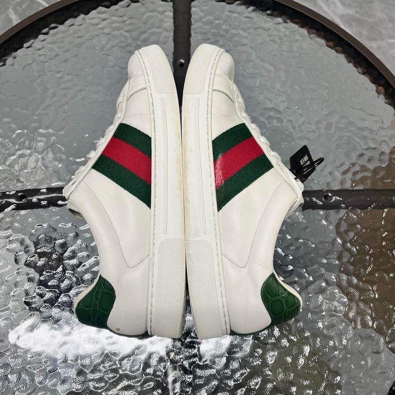 Gucci Gucci Ace Leather Low-Top Sneakers for Men Size US 8 / EU 41 - 7 Thumbnail
