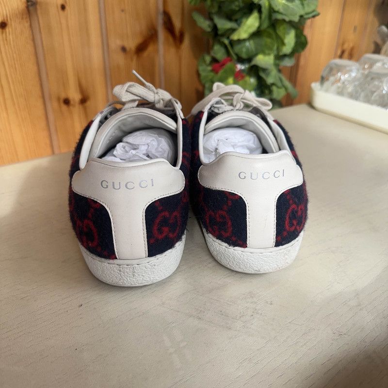 Gucci Gucci Casual Velvet Sneakers in Red and Black Size US 9.5 / EU 42-43 - 3 Thumbnail