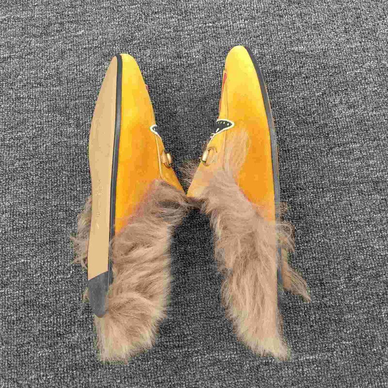 Gucci Gucci Rainbow UFO Embroidered Fur Slippers Size US 7.5 / EU 40-41 - 3 Thumbnail