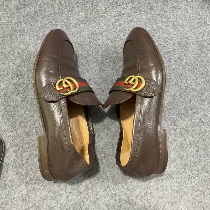 Gucci Gucci Comfortable Casual Brown Leather Shoes Size US 9.5 / EU 42-43 - 7 Thumbnail