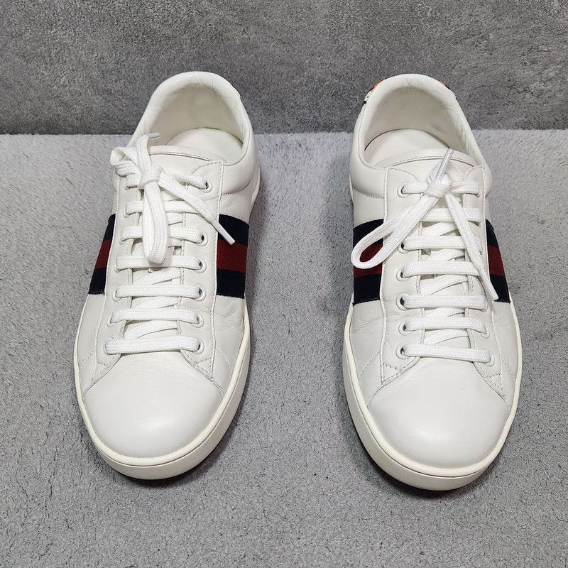 Gucci Gucci Ace Fashion Tiger Graphic Low-Top Sneakers Size US 9.5 / EU 42-43 - 2 Thumbnail