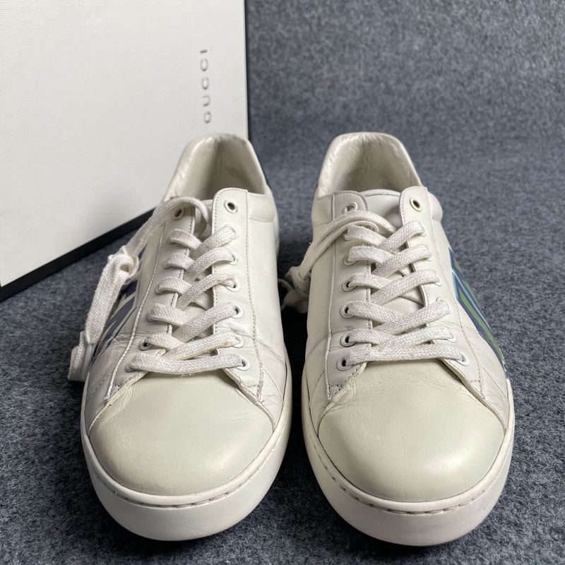 Gucci Gucci ACE Loved Embossed Leather Sneakers Size US 11 / EU 44 - 2 Thumbnail