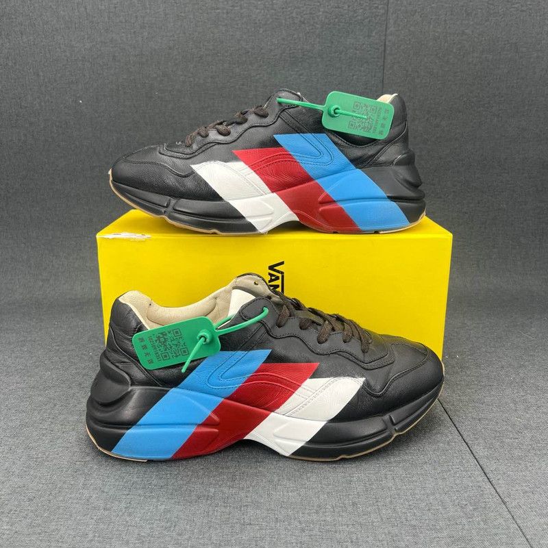 Gucci Gucci Rhyton Leather Low-Top Dad Sneakers Size US 8 / EU 41 - 7 Thumbnail