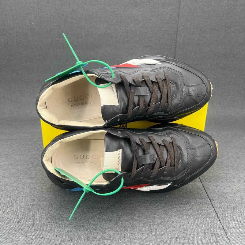 Gucci Gucci Rhyton Leather Low-Top Dad Sneakers Size US 8 / EU 41 - 8 Thumbnail