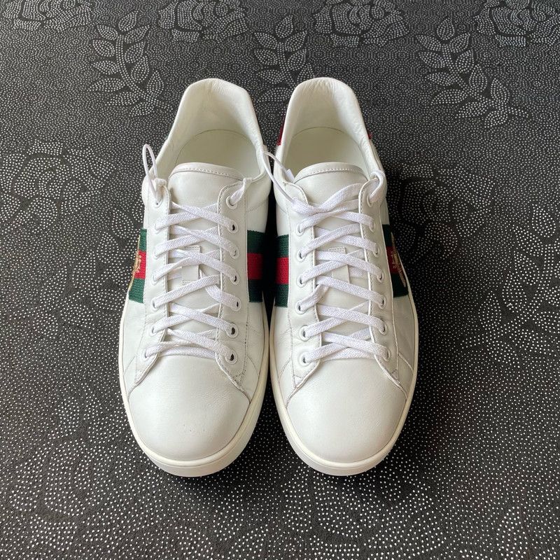 Gucci Gucci Ace Leather Low-Top Sneakers Size US 9.5 / EU 42-43 - 2 Thumbnail