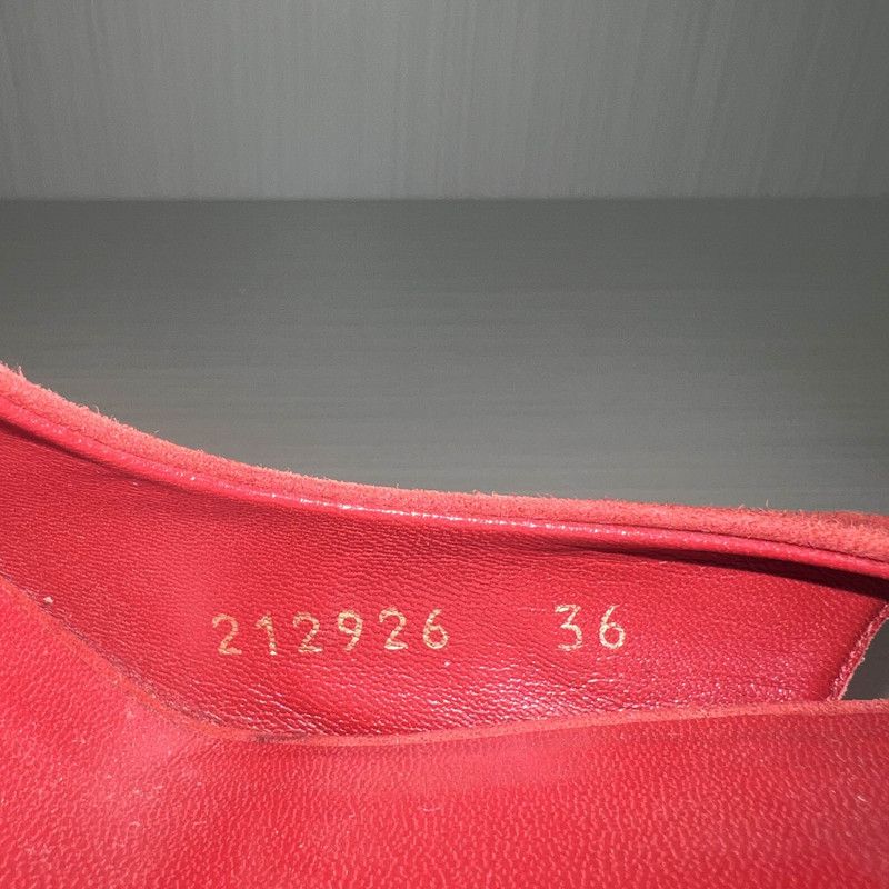 Gucci Gucci Red Platform Shoes with Unique Design Size US 6.5 / EU 39-40 - 4 Thumbnail