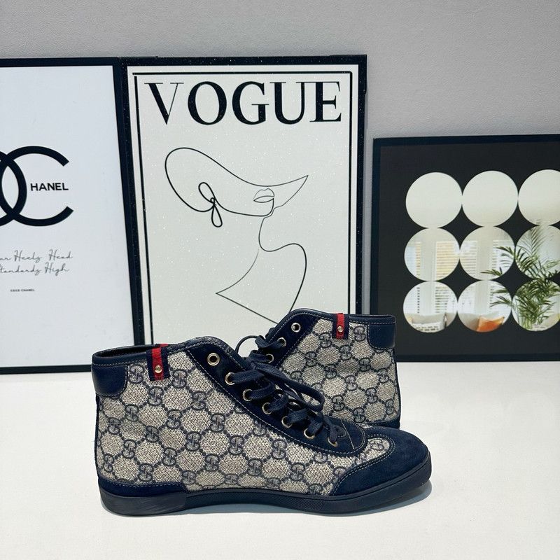 Gucci Gucci Logo High-Top Casual Sneakers Size US 7.5 / EU 40-41 - 7 Thumbnail