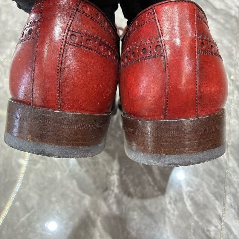 Gucci Gucci Men's Red Brogue Casual Shoes Size US 8.5 / EU 41-42 - 3 Thumbnail