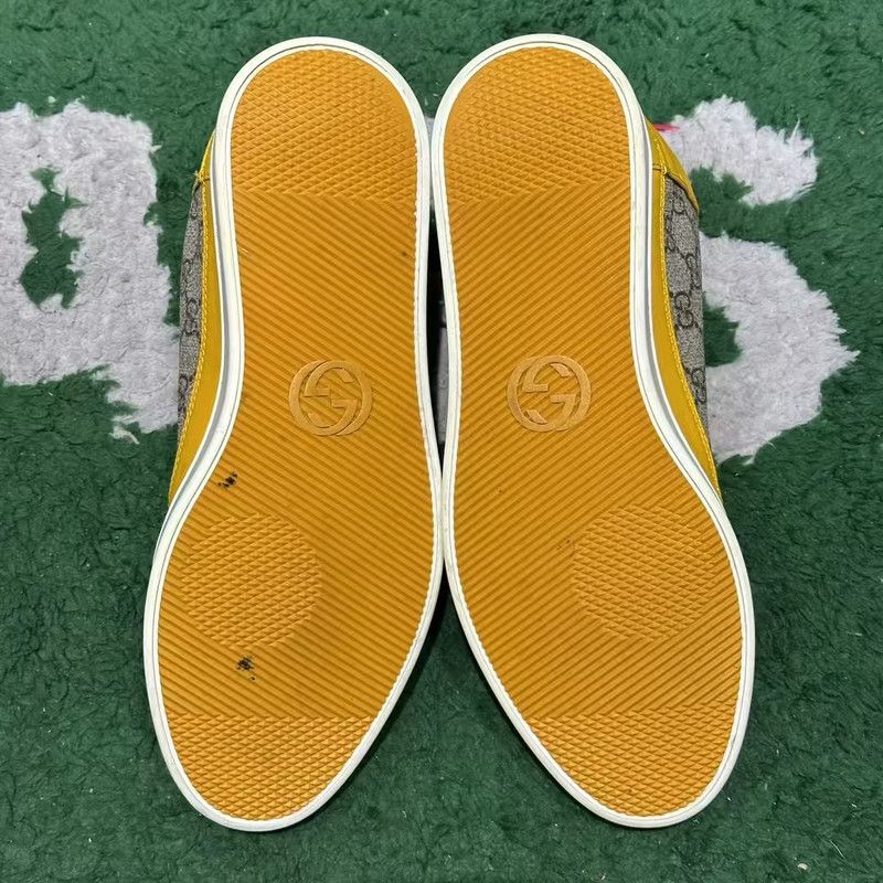 Gucci Gucci GG Monogram Supreme Yellow Sneakers Size US 8 / EU 41 - 2 Thumbnail