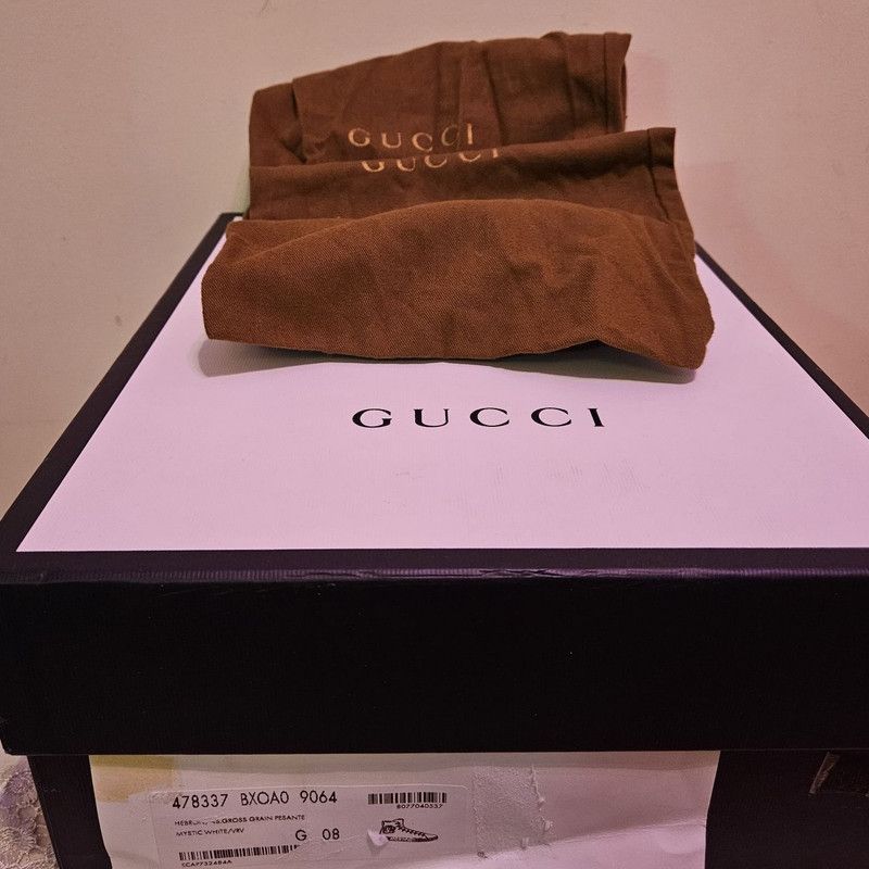 Gucci GUCCI High Top Leather Sneakers for Men Size US 8.5 / EU 41-42 - 5 Thumbnail