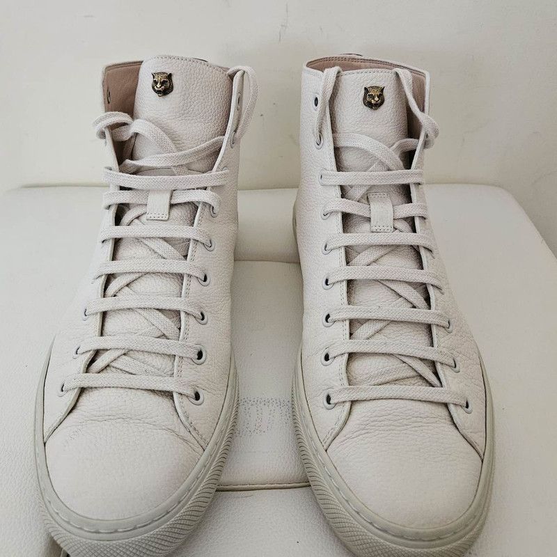 Gucci GUCCI High Top Leather Sneakers for Men Size US 8.5 / EU 41-42 - 2 Thumbnail